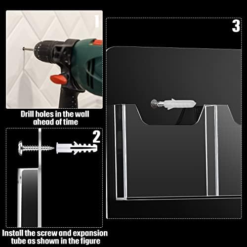 Weysat Acrylic Brochure Pamphlet Holder Brochure Display Stand, 1 Piece - Image 4