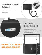 Multiple 3D Printer Stand with Filament Moisture-Proof Storage - Image 3