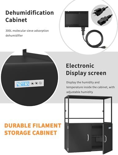 Multiple 3D Printer Stand with Filament Moisture-Proof Storage - Image 3