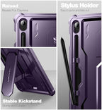 Dexnor Case for Samsung Galaxy Tab S10 Lite /S10 FE/S9 FE 10.9 Inch(2025/2023), [Built in Screen Protector & Kickstand] with Pen Holder Heavy Duty Full Body Cover for S9 FE 5G Tablet Case -Purple - Image 7