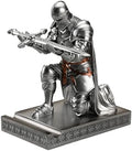 Medieval Armored Knight Pen Holder Figurine Paperweight Phone Stand Silver by Amoysanli