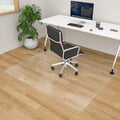 100pointONE Office Chair Mat- 46" x 60" Clear Floor Protector Mat for Rolling Chair, Easy Glide Desk Chair Mat for Hardwood Floor by 100pointONE