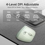 SANWA Wireless Ergonomic Mouse for Large Hands with Wrist Rest, Green - Image 5