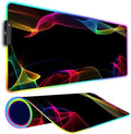 RGB Gaming Mouse Pad, Large Mousepad with Led Light, Gaming Accessories Keyboard Pad for Desk, Non-Slip Rubber Base Big Mouse Mat for Gamer, 31.5 X 11.8 Inch, Colorful by Armanza