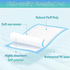 Rocinha 100 Pack Disposable Changing Pads Baby Disposable Underpads Waterproof Diaper Changing Pad Breathable Underpads Bed Table Protector Mat (17 x 13 Inches) - Image 2