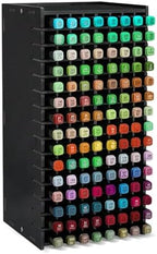 Marker Organizer,120 Slots Marker Storage with Divider,Black by Yrangee