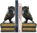 Dosker Owl Decorative Book Ends for Shelves (Black) by Dosker