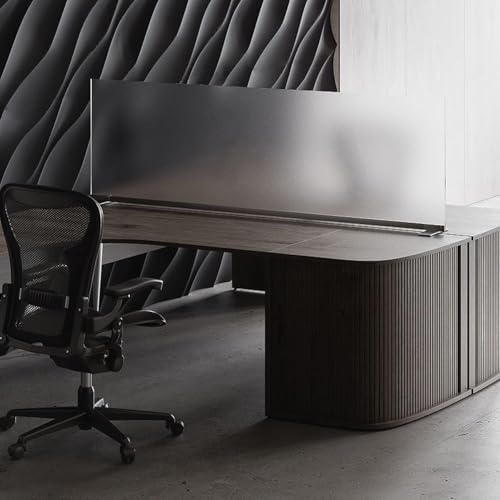 OBEX Acrylic Free Standing Screen, Divider for Desk Privacy Home & Office Partitions for Table Top Workstation, Portable Cubicle Panel for Work, 18" x 30", Frosted - Image 6