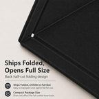 Black Large Felt Bulletin Board for Wall 72 x 48 Inch Frameless - Image 4