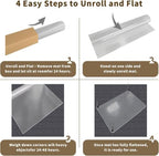 Office Chair Mat for Carpeted Floor, 63"x51" Clear Desk Mat for Carpet Large Protector Floor Mat On Low Pile Carpets, Easy Glide Rolling Plastic Floor Mat, Computer Chair Mat for Home Office - Image 7