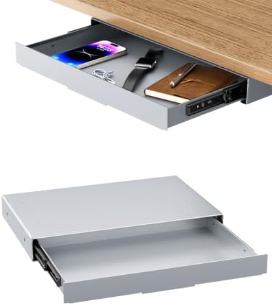 PUTORSEN Under Desk Storage Drawer 14.8" Wide - Smooth Slide Out Organizer by PUTORSEN