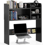 30" Black Desk Hutch Dorm Top Only with Sheves Felt Board for College by Unknown