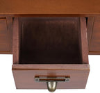 Desk Organizer Box Wooden 2/3-Layer Walnut Color Stackable Desktop Drawer Organizer with 3/6 Drawers Vintage Tabletop Storage Cabinet for Makeup, Letter, Home Office Supplies (3-Drawers) - Image 5