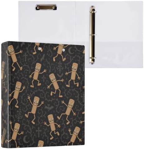 ALAZA Brainrot Tung Tung Tung Sahur (10) 3 Ring Binder 1.5 Inch Three Ring Office Binders w/clipboard & 3 Pockets, Hold 200 Sheets, 2 pcs - Image 3