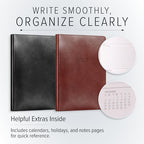 Gallery Leather Desk Weekly Planner 2026-2027 Caribbean Hibiscus - Image 3