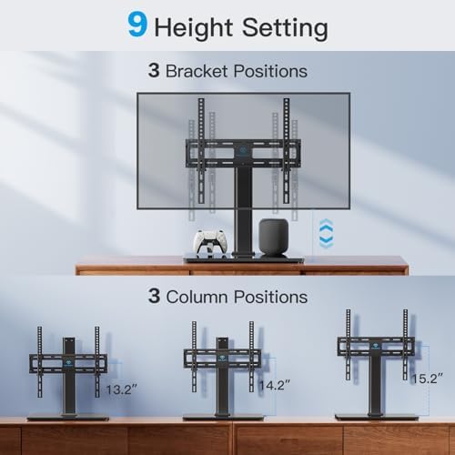 PERLESMITH Universal TV Stand Legs for 24-60 inch TVs to 88lbs with Mount - Image 4