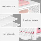 Lavatino 2 Pack 8-Tier Office Desk File Organizer, Letter Tray Paper Organizer with Handle, Including 5 Adjustable Slide Trays for Organizing Desk Workspace Accessories and Supplies (White Metal Mesh) - Image 7