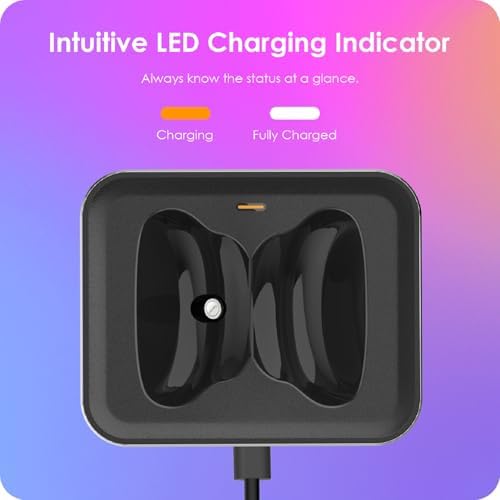 Headphone Charging Station for AirPods Max 1 & 2 - Magnetic Charger Dock with Lightning & USB-C Connectors, LED Indicator, Easy Drop-in Charging (Silver) - Image 6