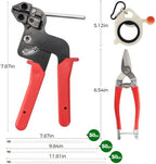 Stainless Steel Cable Tie Gun Kit with 150PCS Metal Zip Ties - Image 2