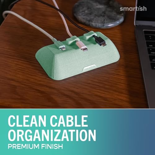 Smartish Magnetic Cord Holder, Bigger Cable Wrangler, Office Desk Organizer - Image 2