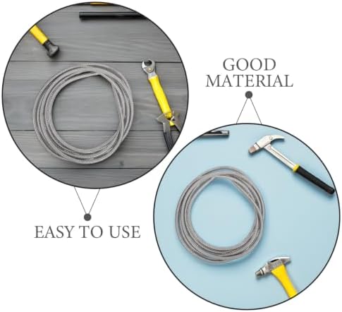 Zerodeko Flexible Reduced Wall Electrical Conduit, 13.1Ft Stainless Steel Cable Sleeve Tube for Home Low Voltage Cables Management, Wiring and Protection, 1.26" ID - Image 3