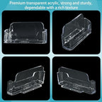 65 Pcs Business Card Holder Transparent Acrylic Postcard Display Holder Desktop Style Card Stand for Home Office Desk Table - Image 5