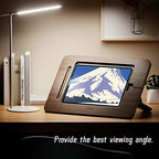 AFOOYO Bamboo Tablet Stand - Portable & Adjustable 5 Angles,Laptop Riser,Book Reading Stand,Compatible with 9.7/10.2/10.5/10.9/11 inches (Walnut Varnish) - Image 5