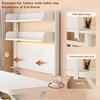 Clamp on Desk Shelf with Pegboard, Desktop Organization Bookshelf - Image 5