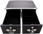 Vaultz Locking 5 x 8 Index Card Cabinet, Double Drawer, Black (VZ01397) - Image 6