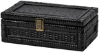 Rattan Box with Lid Decorative Natural Handmade Boho Baskets by VinneGenzz