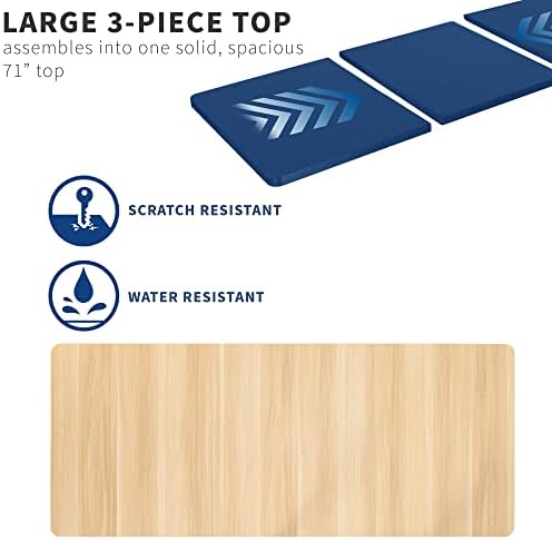 VIVO Light Wood 71 x 30 in Table Top, DESK-TOP72-30C - Image 6