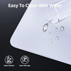 ATTACK SHARK CM05 Glass Gaming Mouse Pad,17.7x15.7 in Large Mouse Mat，Non Slip 9H Hard Mousepads,Nano-Textured Glass Surface with Improved Precision and Speed for FPS Players-Pure White - Image 6