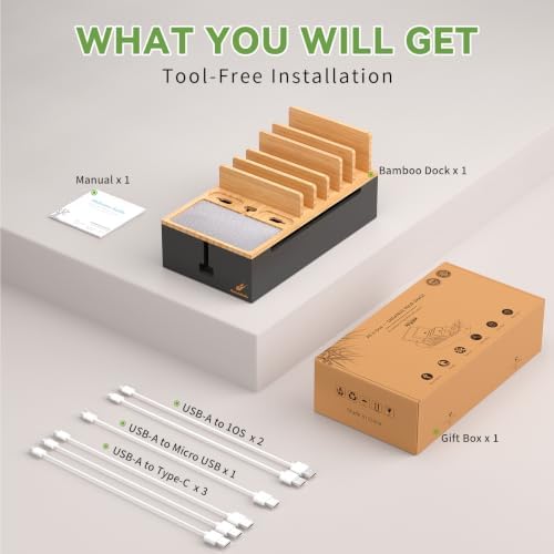 Pezin & Hulin Cord Organizer Box with 6 Wire Cables-Natural + Black - Image 7