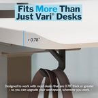 Vari VariDesk Undermount Desk Hook – Heavy-Duty Under Desk Hooks for Bags, Headphones & Accessories, Supports Up to 50 lbs Space-Saving Organizer (Set of 2) - Image 4