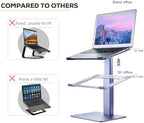 Adjustable Laptop Stand, Tall, Strong, Airflow, Suitable for 13.3-17.3 Inch Laptops, Lift Screen to Eye Level for Video Conferences - Image 6