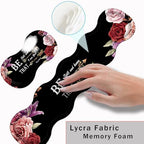 Keyboard Wrist Rest and Mouse Pad with Wrist Support Set Ergonomic Coaster,Memory Foam,Easy Typing Pain Relief,Large XL Desk Mat 31.5"x 11.8",Bible Verse Psalm 46-10 Adorable Peony Flower - Image 5