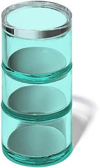 OfficeGoods 3-Tier Stackable Acrylic Holder, Green with Silver Metal Base by OfficeGoods