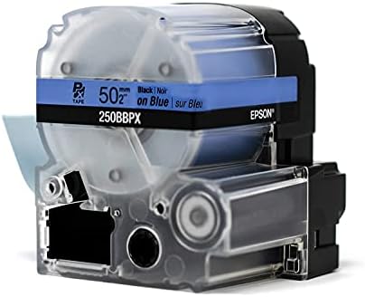 Epson LABELWORKS 250BBPX Label Tape - Black on Blue - 2" (50mm), 26.2ft - Image 3
