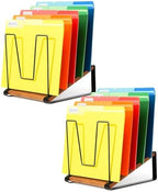 HULISEN 2 Pack Desk File Organizer, 5-Section Desktop File Folder Holder by HULISEN