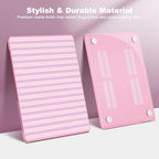 Teryeefi Case for MacBook Air 13.6 inch M5 M4 M3 M2 (2022-2026 Release), Pink Striped - Image 4