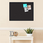 PinPix 32x24 inch Cork Bulletin Board. This Decorative Framed Pin Board Comes with Diamond Pattern in Black Design and Satin Black. Ideal for Home, Office Decor or School (PinPix-120) - Image 3