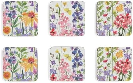 Pimpernel Wildflower Coasters, Set of 6 - Wildflowers by Pimpernel