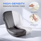Coverado Car Seat Cushion and Lumbar Support Pillow One Piece, Napa Leather Memory Foam Ergonomic Back Support Driving Seat Cushion for Back Pain, Non-Slip Washable Cushion for Car, Driver, Office - Image 5