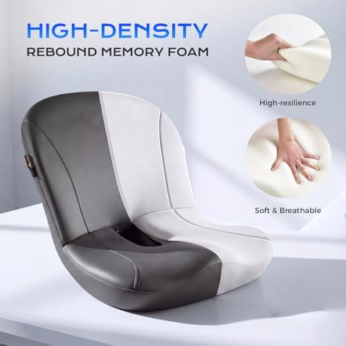 Coverado Car Seat Cushion and Lumbar Support Pillow One Piece, Napa Leather Memory Foam Ergonomic Back Support Driving Seat Cushion for Back Pain, Non-Slip Washable Cushion for Car, Driver, Office - Image 5