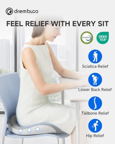 Extra Large Seat Cushion, Office Chair Cushions for Long Sitting Comfort - Image 5