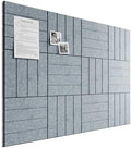 Bumusty 48" x 36" Large Cork Board Alternative, Slate Gray by BUMUSTY