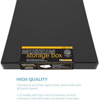 Lineco Drop Front Archival Storage Box, 11.75x17.75x1.5 in, Black, 2 Pack - Image 5