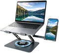 2-in-1 Laptop Stand for Desk with Phone Holder, Fits Most Laptops by Tocejour
