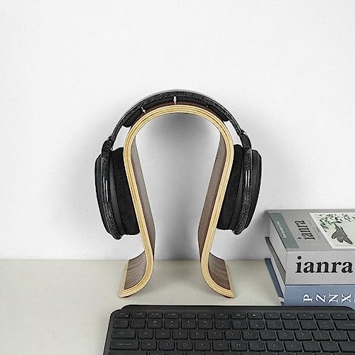 Linkidea Wooden Headphone Stand, Omega Headset Holder Desk Display Hanger for Over-Ear Gaming Headphones Compatible with Audio-Technica, Bose, AKG, Sennheiser, Beats, Sony - Image 6