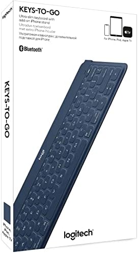 Logitech Keys-to-Go Super-Slim and Super-Light Bluetooth Keyboard for iPhone, iPad, Mac and Apple TV, Including iPad Air 5th Gen (2022) - Classic Blue - Image 3